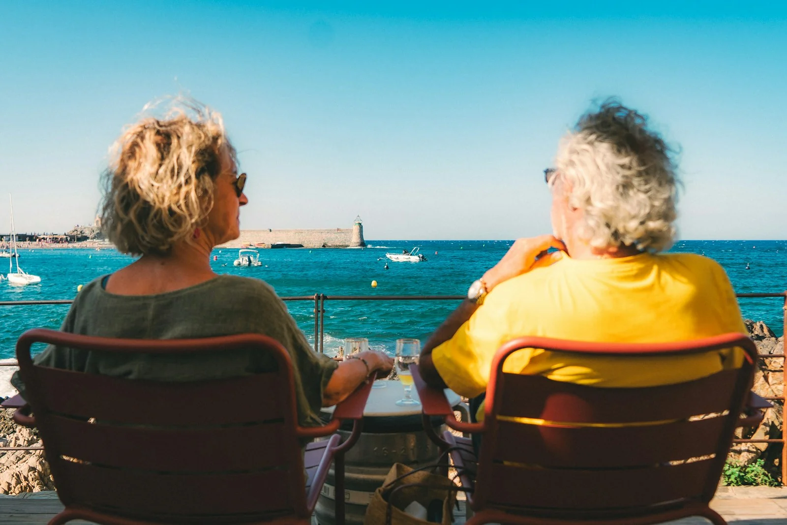 Vue de Collioure utilisée comme décor d'une carte postale SnapCard